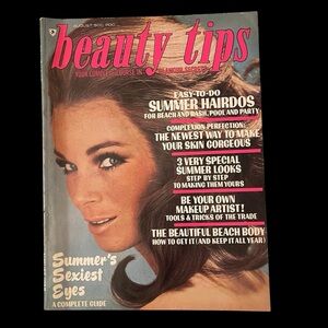 Vintage August 1969 Beauty Tips magazine